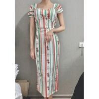 ราคา (SALE!) เดรสยาว งานป้ายแฟชั่น Lalune ลาย Versace (17422571013)