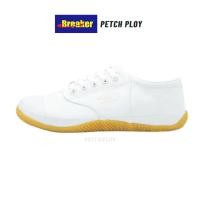 ราคา [BK4] Breaker รองเท้าผ้าใบนักเรียน ฟุตซอลเบรกเกอร์ สีขาวผูกเชือก เบอร์ 29-45 (27692021283)