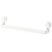 ราคา IKEA ราวแขวนในห้องน้ำTISKEN ทิสเก็น ราวแขวนผ้าแบบดูดติดผนัง สี ขาว (2647655827)