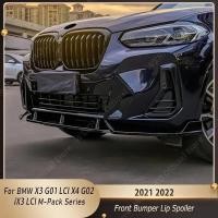 ราคา For BMW X3 G01 X4 G02 ix3 G08 LCI xDrive25i xDrive30i M40i M40d 2021 2022 Glossy Black Front Lip Ch (51152974927)