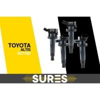 ราคา SETสุดคุ้มชุด4ตัว คอยล์จุดระเบิด TOYOTA ALTIS 01-09 1ZZ 3ZZ ตรงรุ่น - SCT-025 - SURES MADE IN JAPAN - คอยล์หัวเทียน (6057700369)