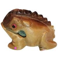 ราคา ไม้แกะสลักกบ กบไม้ ของเล่นเลียนเสียงสัตว์ มีเสียง เป็นไม้ ยาว 5 นิ้ว สูง 8 ซ.ม. แกะสลักสีไม้ธรรมชาติ สวยงาม แฮนด์เมด (20273489629)