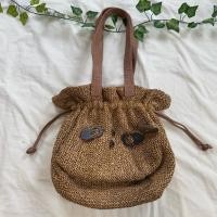 ราคา กระเป๋าสานสะพายไหล่ ทรงหูรูด งานป้ายญี่ปุ่น (42059004437)