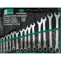 ราคา PUMPKIN HOME - 44980 ชุดประแจแหวนข้าง ปากตายข้าง14 ตัว/ชุด(8-24 mm)PUMPKIN COMBINATION SPANNERS SET OF 14 PCS 8-24 mm. (8478730313)