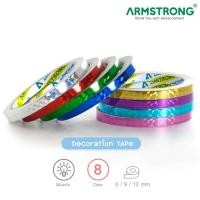 ราคา เทปตีเส้น สติ๊กเกอร์ตีเส้น Armstrong เทปสติกเกอร์เลเซอร์ คละลาย Sticker laser Tape (1ม้วน) (14450919506)