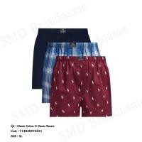 ราคา Polo Ralph Lauren กางเกงขาสั้นผู้ชาย รุ่น Classic Cotton 3 Classic Boxers Code: 714830273031 (52153424115)