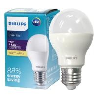 ราคา PHILIPS หลอดไฟ LED Essential 7W แสงส้ม / แสงขาว (WW / DL) E27 (3939601291)