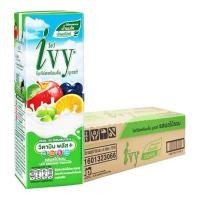 ราคา ยกลัง 48 กล่อง นมเปรี้ยวไอวี่ รสผลไม้รวม ขนาดกล่องละ 180 มล.x 48 กล่อง (43306686694)