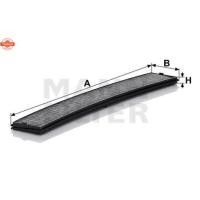 ราคา กรองแอร์ ชาโคล / กรองห้องโดยสาร BMW E46 1998 - 2005 ทุกรุ่น Cabin Air filter Mann CUK6724 / CUK 6724 (46400218066)