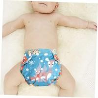 ราคา กางเกงผ้าอ้อม กางเกงซับฉี่แบบกระดุม ปรับขนาดได้ ซักได้ ไซส์แรกเกิด-17kg. ( ไม่มีแผ่นรองซับ ) (27653050513)