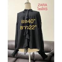 ราคา Zara เสื้อชีฟองดำสวยมาก (18567953225)