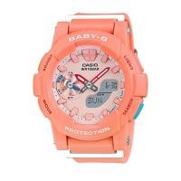 ราคา Casio Baby-G นาฬิกาข้อมือผู้หญิง สายเรซิ่น รุ่น BGA-185-4A - สีส้ม (446490635)
