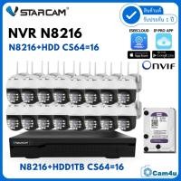 ราคา VStarcamชุดกล้องวงจรปิดกล้องใช้ภายนอกรุ่นCS64 ความละเอียด3ล้านพิกเซล (ชุดกล้อง16ตัว) (19094598040)