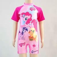 ราคา ชุดว่ายน้ำเด็กหญิงแบบบอดี้สูท ลายโพนี่ Pony (อายุ 4 - 9 ปี ) (315401883)