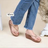 ราคา รองเท้าผู้หญิง รุ่นสายหนีบเพชรเส้น 36-41 (21495951723)