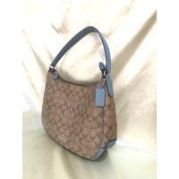 ราคา กระเป๋าแบรนด์เนมแท้มือสอง ยี่ห้อ COACH โคช F29209 กระเป๋าสะพายขึ้นไหล่หนังแคนวาส (11905183365)