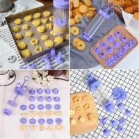 ราคา 858 ชุดกระบอกกดแป้งคุ้กกี้ พร้อมหัวปั๊มลาย กระบอกบีบครีม พลาสติก แต่งหน้าเค้ก (22661464032)