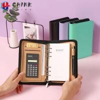 ราคา Chink สมุดโน้ตบุ๊ก ปกหนัง PU ขนาด A6 มีซิป พร้อมกระเป๋าใส่เครื่องคิดเลข ทรงหลวม สําหรับสํานักงาน (25604321545)