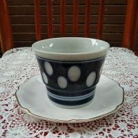 ราคา แก้วน้ำชาพร้อมจานรอง /กระถาง มือสองงานตำหนิ แก้วร้าว (5866737850)