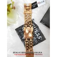 ราคา นาฬิกาข้อมือผู้หญิง GUESS Women's Trendy Rose Gold-Tone Double-Chain Bracelet Watch รุ่น W0073L2ของใหม่ ของแท้100% (2596421078)