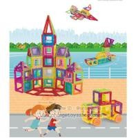 ราคา (Magical Magnet) ชุดบล็อค ตัวต่อแม่เหล็ก MINI MAGICAL MAGNET 102 ชิ้น (17155081061)