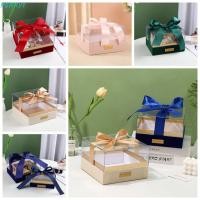 ราคา กล่องของขวัญมือ PERRY, กล่องของขวัญอะคริลิคใส DIY, กล่องของขวัญเพื่อนเจ้าสาวพร้อมริบบิ้นโบว์สี่เหลี่ยมกล่องของขวัญงานแต่งงาน (40527403018)
