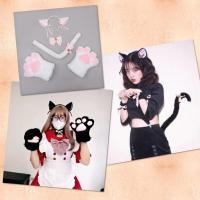 ราคา ถุงมือแมว ชุด 5 ชิ้น คอสเพลย์แมว หูแมว หางแมว อุ้งมือแมว น่ารัก (20373162953)