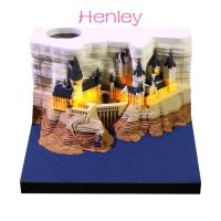 ราคา AMONGOF ปฏิทินปราสาทวิเศษ,พร้อมไฟเครื่องประดับเดสก์ท็อปปฏิทินประติมากรรมกระดาษ,กระดาษ Notepad กระดาษหัตถกรรมปฏิทิน (47604709961)