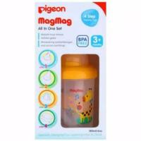 ราคา Pigeon Magmag-Mag Mag Mag All In One ชุดขวดแก้วสําหรับใส่เครื่องดื่มเด็กทารก 1-4นิ้ว (10860938473)