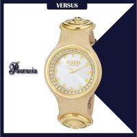 ราคา [ของแท้] Versus by Versace นาฬิกาข้อมือ ผู้หญิง รุ่น VERSUS SCG03-0016 CARNABY ST,SILVER, DIAL,GOLDEN LEAT paurasia (11773690182)