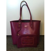ราคา Coach Reversible City Tote Brown/Fuchsia F36658 (57482311)
