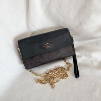 ราคา Coach 78229 Foldover Wristlet in Signature Canvas กระเป๋าคล้องมือ