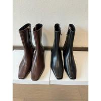 ราคา รองเท้าหนังสำหรับผู้หญิง ส้นเตารีดสี่เหลี่ยมเล็ก แบบเปิดหน้าเท้า มีซิป (54754145239)