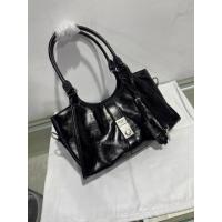 ราคา กระเป๋า Hobo Arm Bag แบรนด์ Prada ทำจากหนังน้ำมันสีดำ สไตล์ใหม่สำหรับฤดูกาล (55603809647)