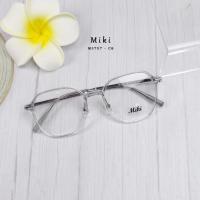 ราคา กรอบ พร้อม ตัดเลนส์สายตา แว่นตา Miki รุ่น M3707 - C8 สีเทาใส ผลิตจากพลาสติกTR90 (28155804576)