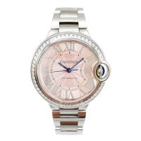 ราคา CT.Cartieres นาฬิกาผู้หญิง Blue Balloon หน้าปัดสีชมพู Diamond-Studded 33 เส้นผ่านศูนย์กลางนาฬิกาเครื่องจักรอัตโนมัติเต็มรูปแบบ W6920100 (45902302432)