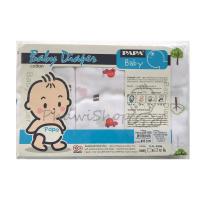 ราคา SALE!!!ผ้าอ้อมสาลู เนื้อดี 100% Papa size 24x24 นิ้ว แพ็ค 12 ผีน (837696558)