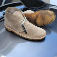 ราคา ส่งฟรี 7.5Us 25.5Cm รองเท้า Unisex ⚧️ Clarks Desert Chukka Pre-owned Authentic by OldShoes (44304969833)