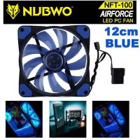 ราคา พัดลม CASE 12cm NUBWO NFT-100 AirForce 120mm 15 LED Cooling Fan 12V Low Noise Blue Light ( Green Option ) (19465179130)