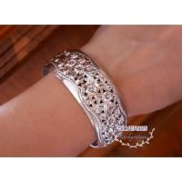 ราคา กำไล งานไทย เงินแท้ 92.5% ลายฉลุ ชุดไทย ออเจ้า มีจ่ายปลายทาง (1084326348)