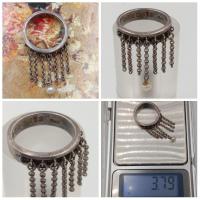 ราคา Used แหวนเงินแท้ตอกแบรนด์และ925 มุกแท้ ไซด์49 หนัก 3.79กรัม (22784475812)