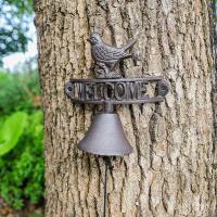 ราคา Retro Villa Bar สไตล์ยุโรปแขวน Bell WELCOME Garden จี้เหล็กหล่อ Bell ตกแต่ง Cafe Courtyard AKRB (51053049916)