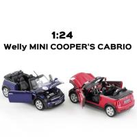 ราคา โมเดลรถมินิคูเปอร์ S เปิดประทุน Scale:1:24 โมเดลรถเหล็ก รถโมเดล งานลิขสิทธิ์แท้ จากแบรนด์ Welly มี 2 สีให้เลือกสะสม (11726414667)
