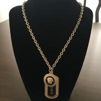 ราคา New!! สร้อยคอจี้คู่ Versace สีทองด้าน (7032677884)