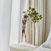 ราคา [พิเศษ] ทองเหลืองย้อนยุคความงามหญิงตุ๊กตาตุ๊กตารุ่นเซ็กซี่ความงามรูปปั้นสร้างสรรค์งานฝีมือสก์ท็อปเครื่องประดับสํานักงานบ้านตกแต่งของขวัญ[ใหม่] (52854119064)