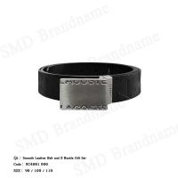 ราคา Lacoste เข็มขัด รุ่น Smooth Leather Belt and 2 Buckle Gift Set Code: RC4081 000 (26869935268)