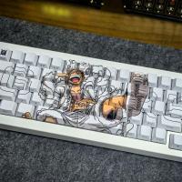 ราคา Luffy Keycap 126 คีย์โปรไฟล์เชอร์รี่ PBT Dye Sublimation Letter Side-แกะสลักการส่งผ่านแสง Wooting Mechanical Keycaps ส่วนบุคคล Cool One Piece Simple Keycap (27281567771)