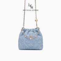 ราคา LYN - Fontia Mini Denim Shoulder Bag กระเป๋าสะพายไหล่ Fontia Mini Denim (LL24CBF158) (42763742421)