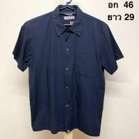 ราคา เสื้อเชิ้ตผู้ชาย แขนสั้นสีดำ มือสอง (41309457651)