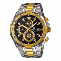 ราคา Casio นาฬิกาข้อมือผู้ชาย สายแสตนเลส Edifice Chronograph Black/Gold รุ่น (262780958)